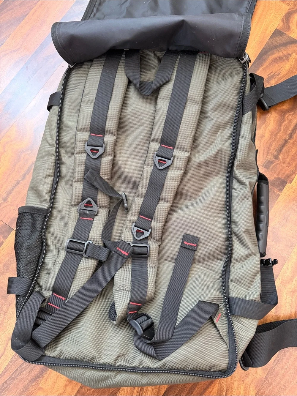 Kaka Olive Green Travel Backpack with Multiple Access Pockets